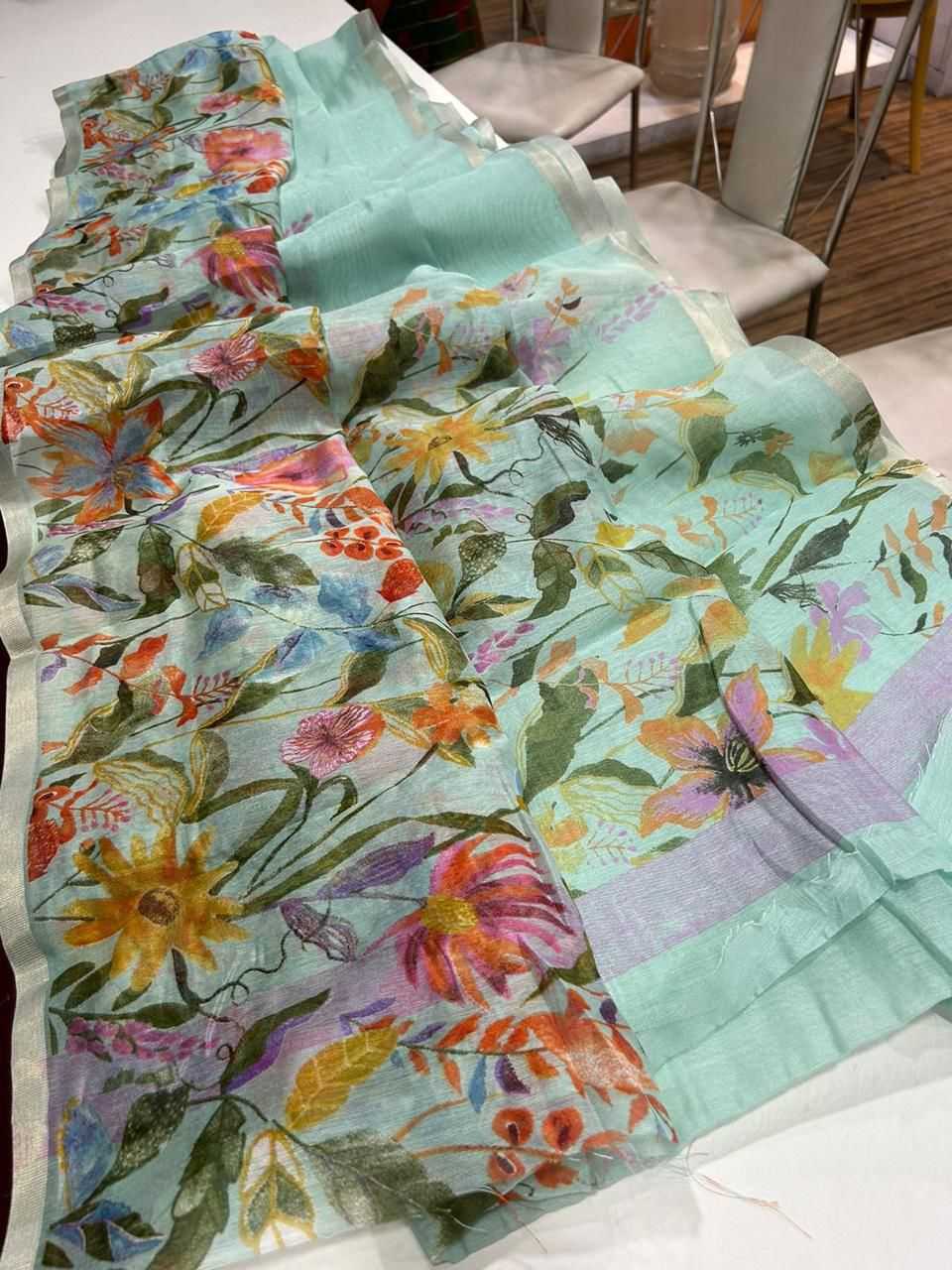 YNF Wholesale Linen Fancy Sarees KESH484 Rabina | Surat Manufacturer