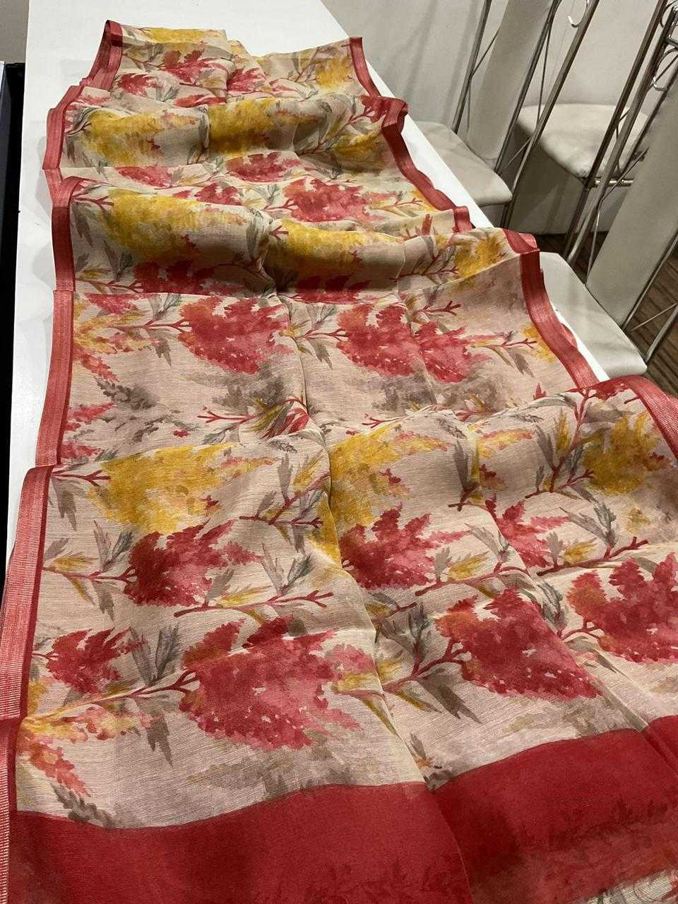 YNF Wholesale Linen Designer Sarees  | Surat Manufacturer