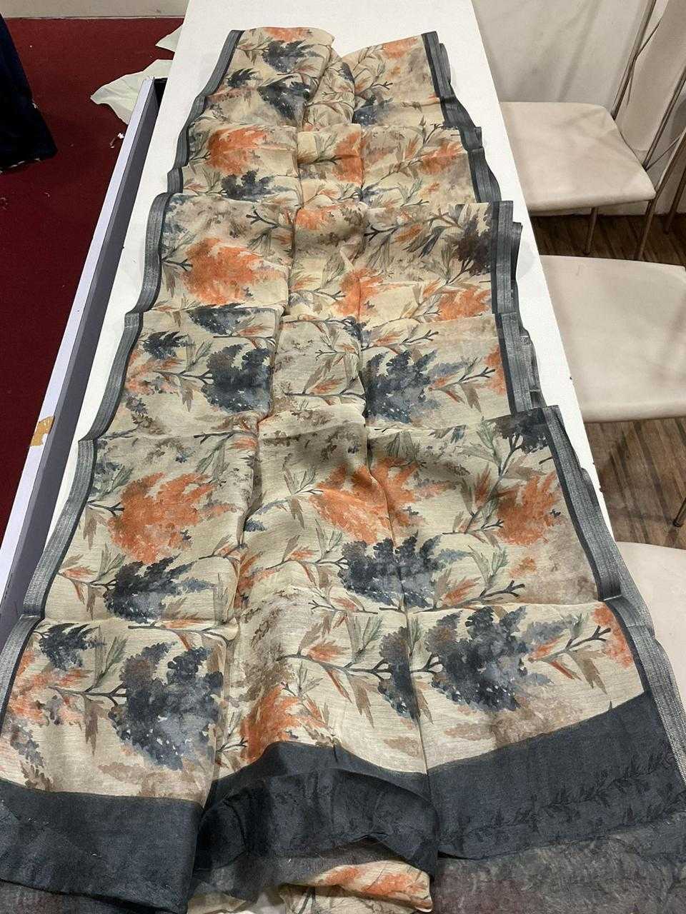 YNF Wholesale Linen Designer Sarees  | Surat Manufacturer