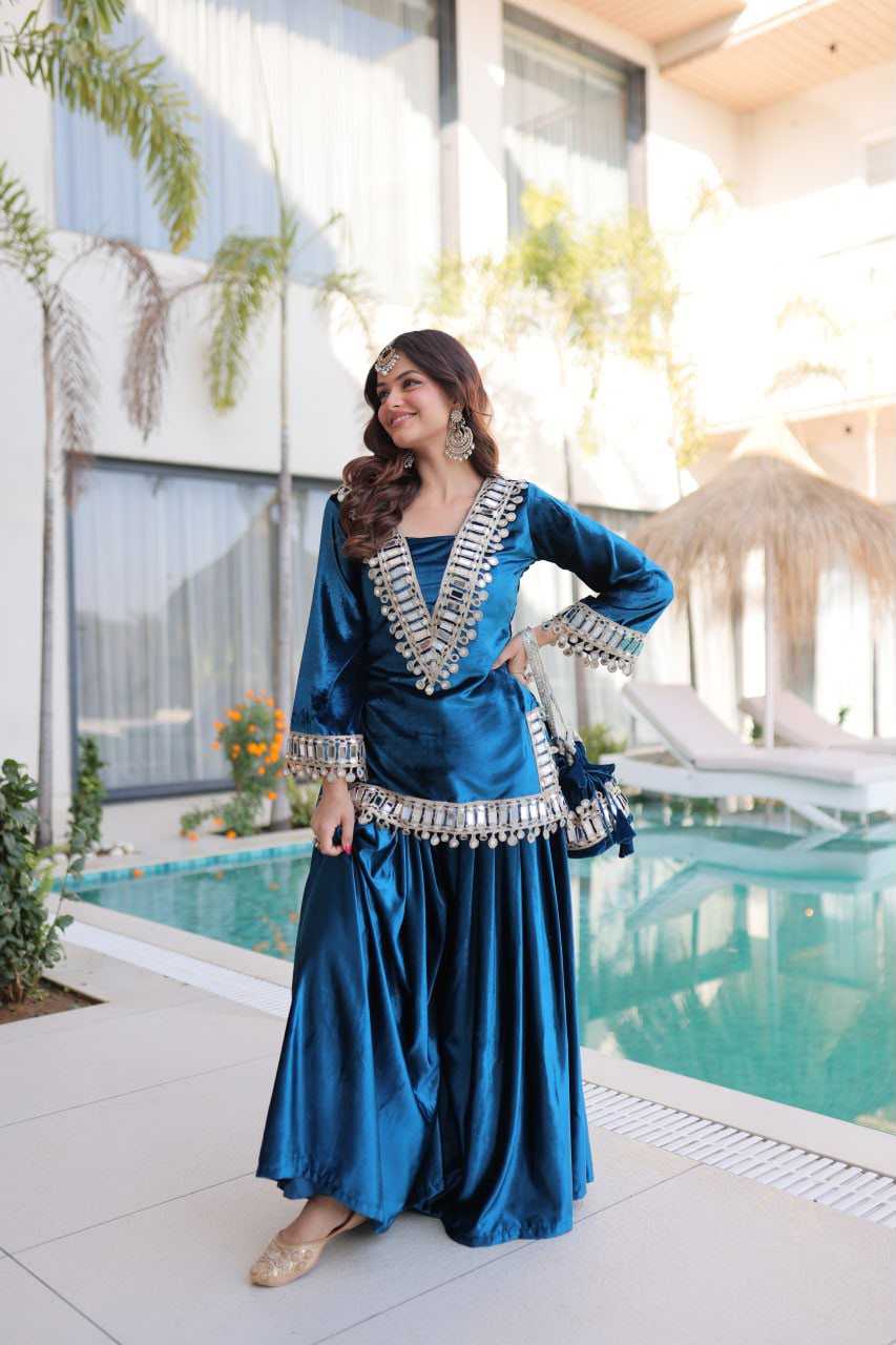 YNF Wholesale Velvet Cotton Suits KESH485 111 | Surat Manufacturer