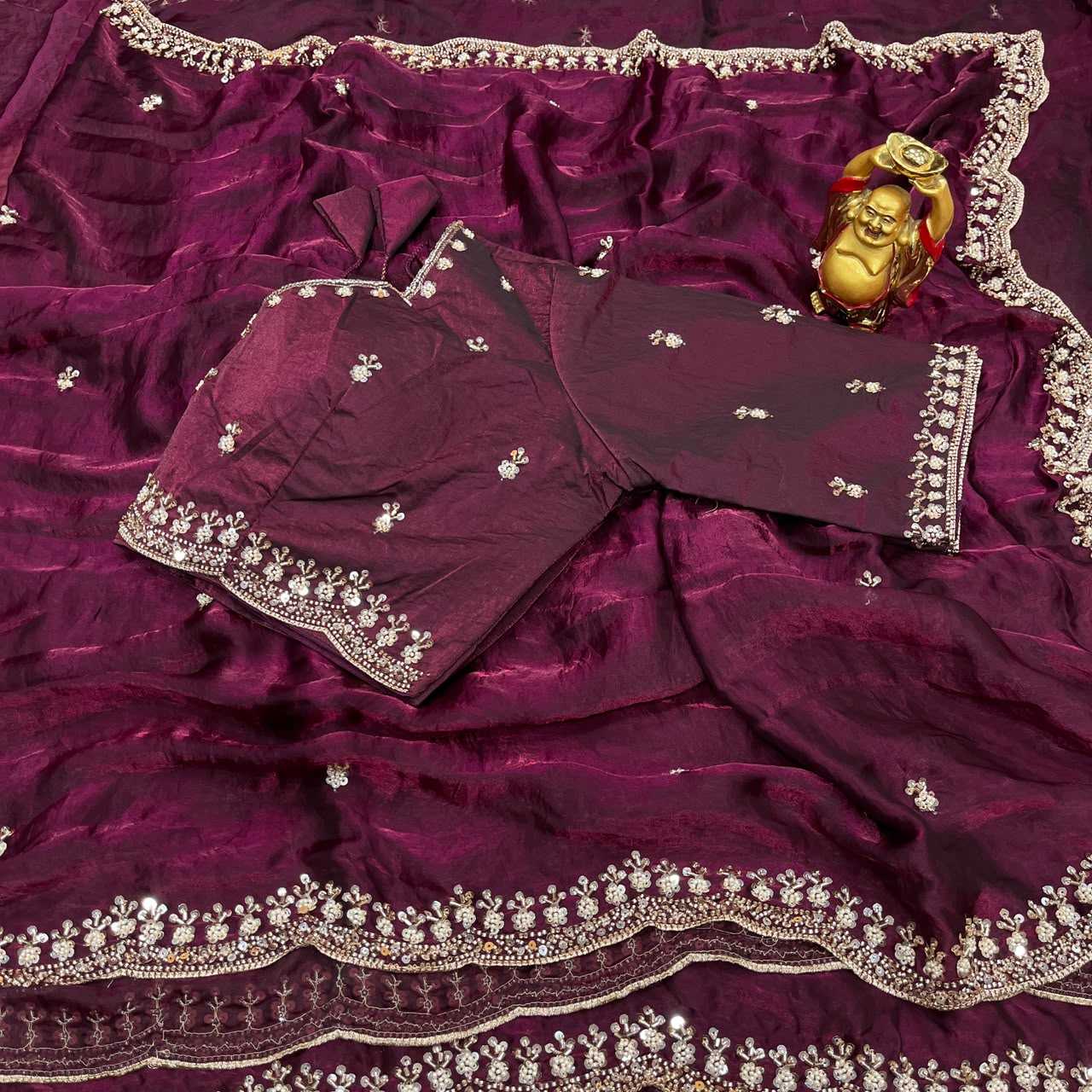 YNF Wholesale Space Silk Party Wear Silk Sarees  | Surat Manufacturer