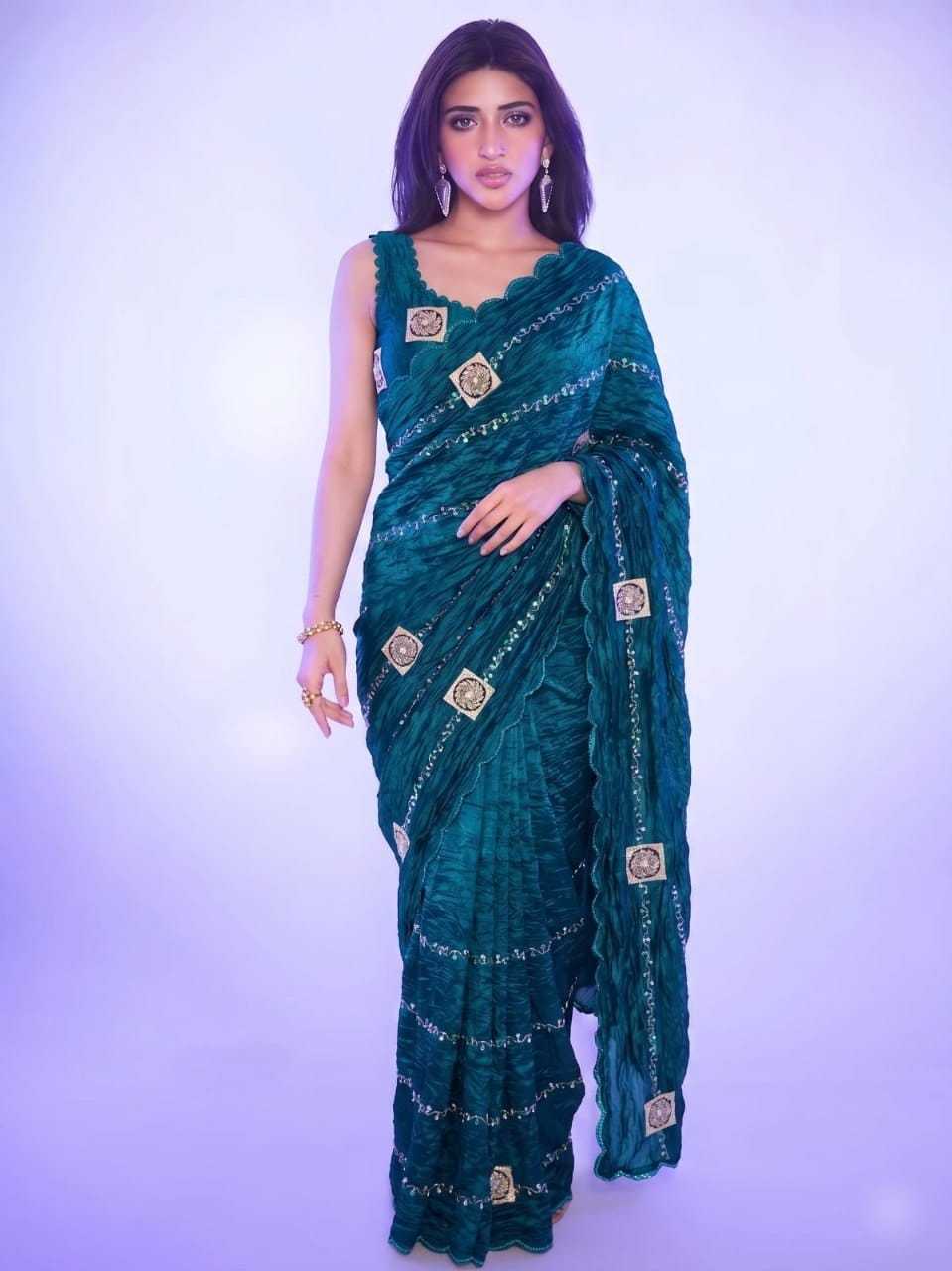 YNF Wholesale Crush Silk Designer Sarees KESH488 Crush | Surat Manufacturer