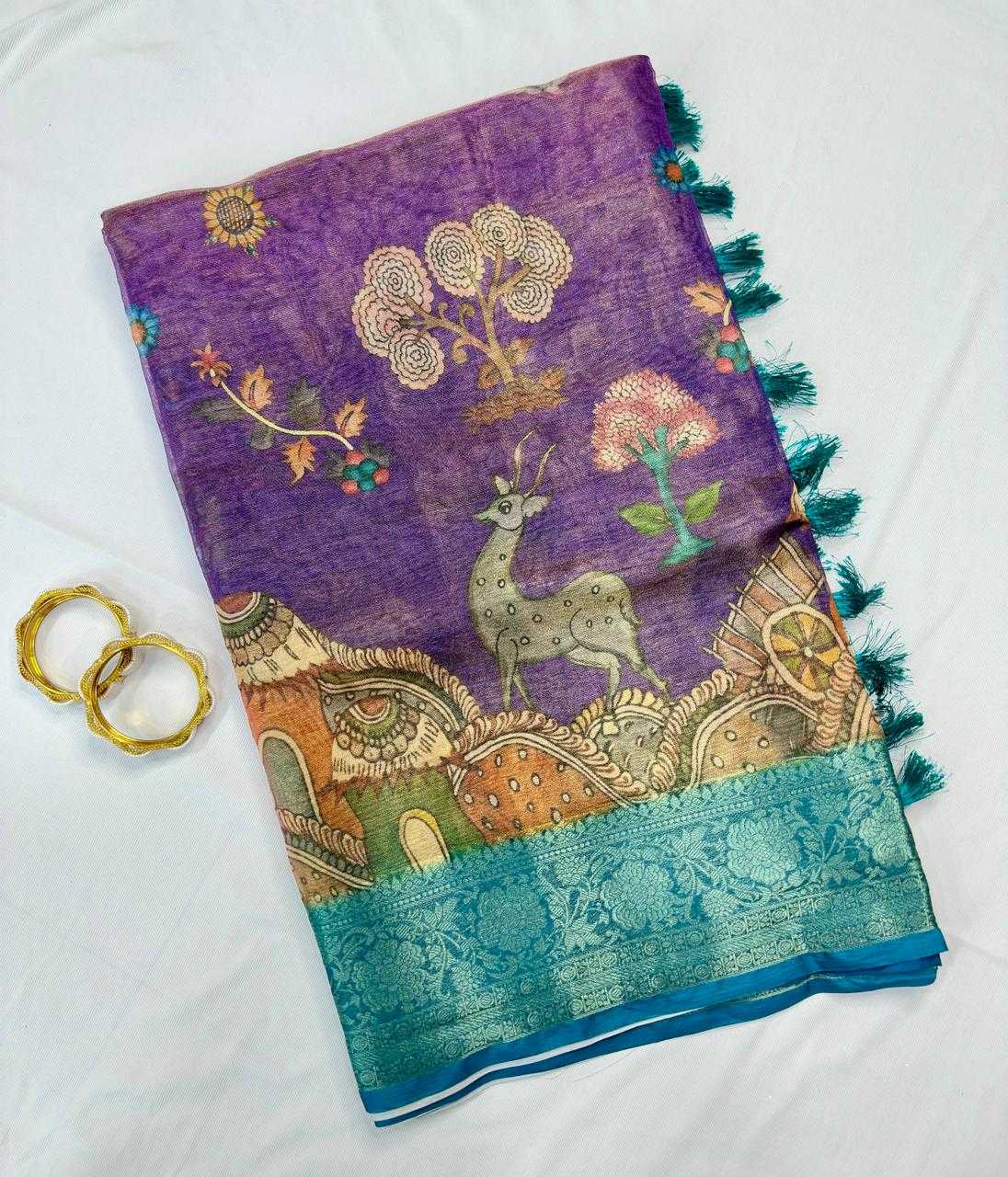 YNF Wholesale Tissue Silk Printed Sarees  | Surat Manufacturer