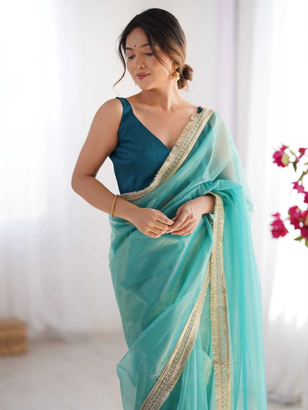 YNF Wholesale Twill Net Designer Sarees  | Surat Manufacturer