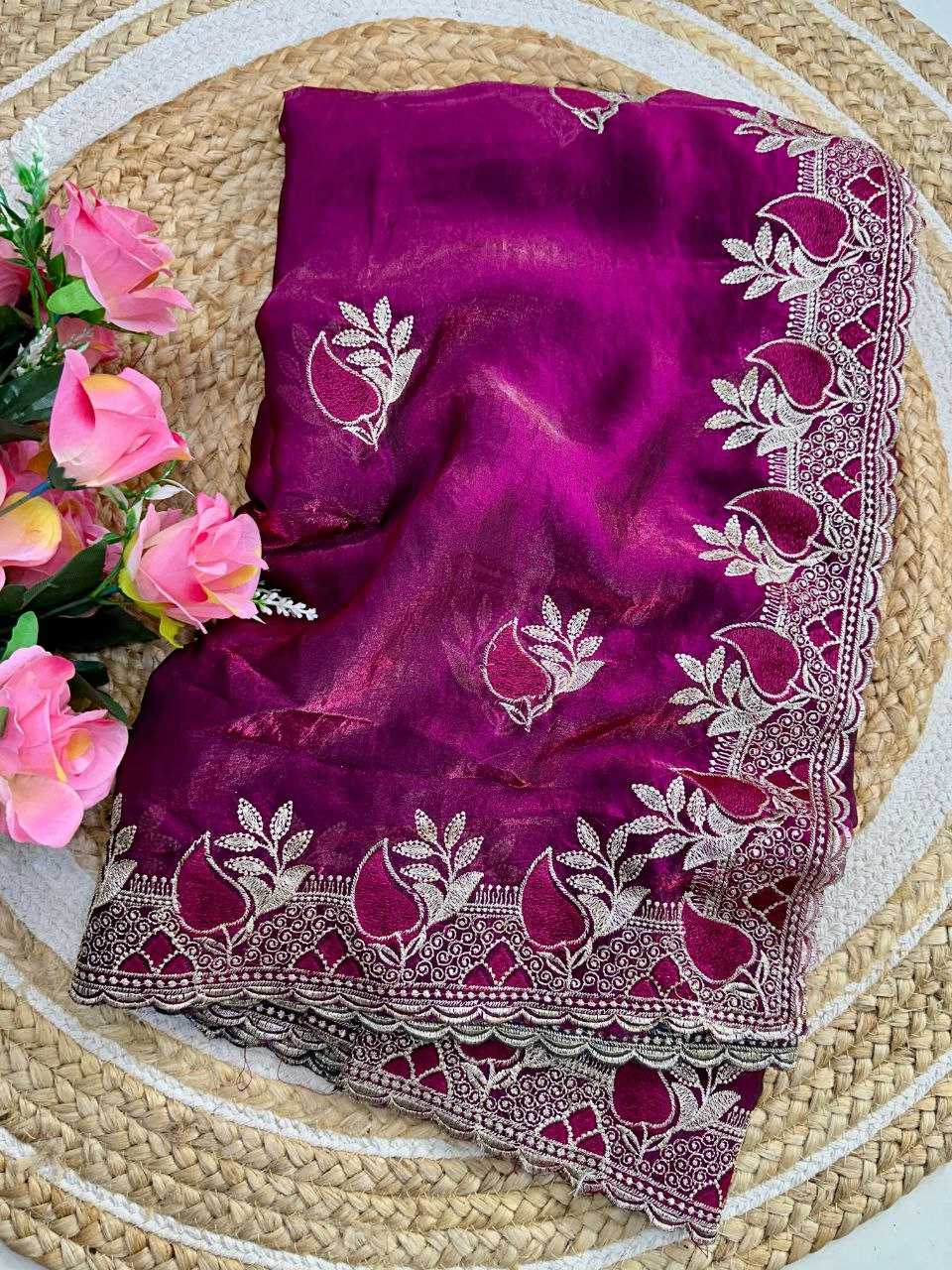 YNF Wholesale Space Silk Embroidered Sarees KESH488 Sare | Surat Manufacturer