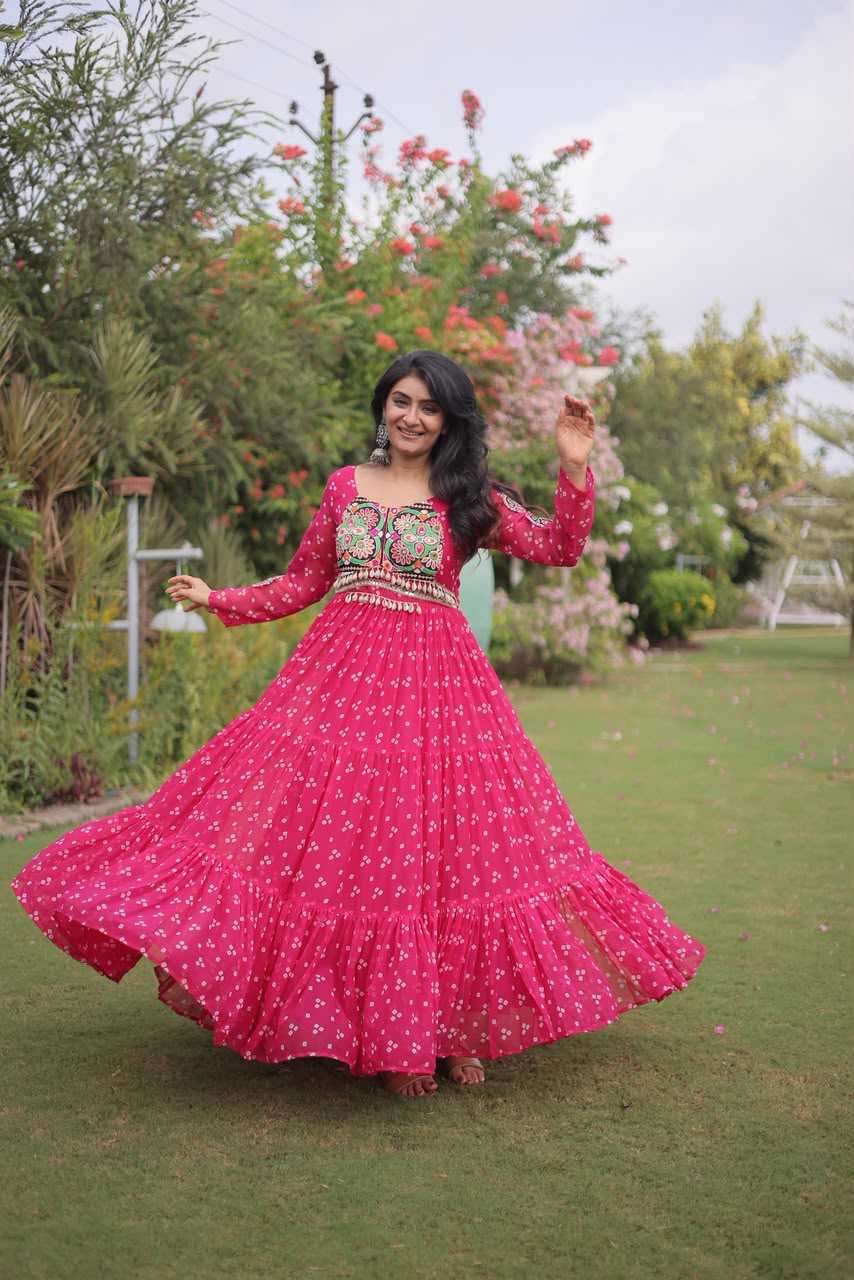YNF Wholesale Georgette Printed Gowns KESH489 1268 | Surat Manufacturer