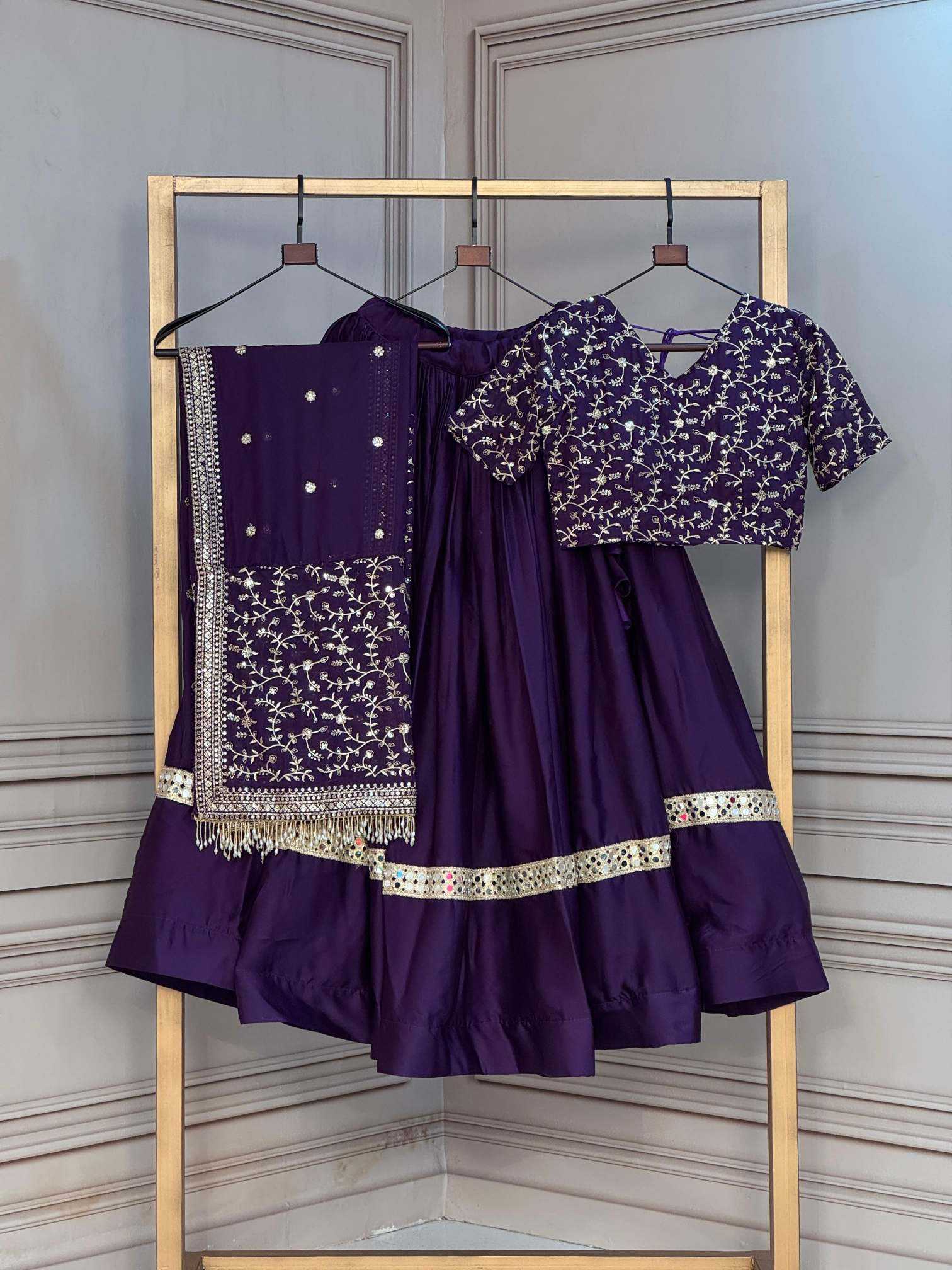 YNF Wholesale Satin Embroidered Lehenga KESH489 5073 | Surat Manufacturer