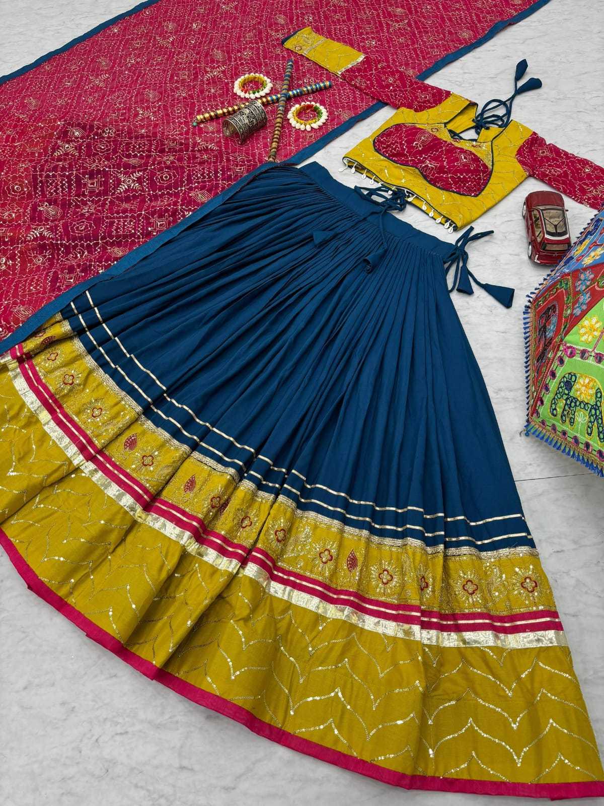 YNF Wholesale Cotton Embroidered Lehenga  | Surat Manufacturer