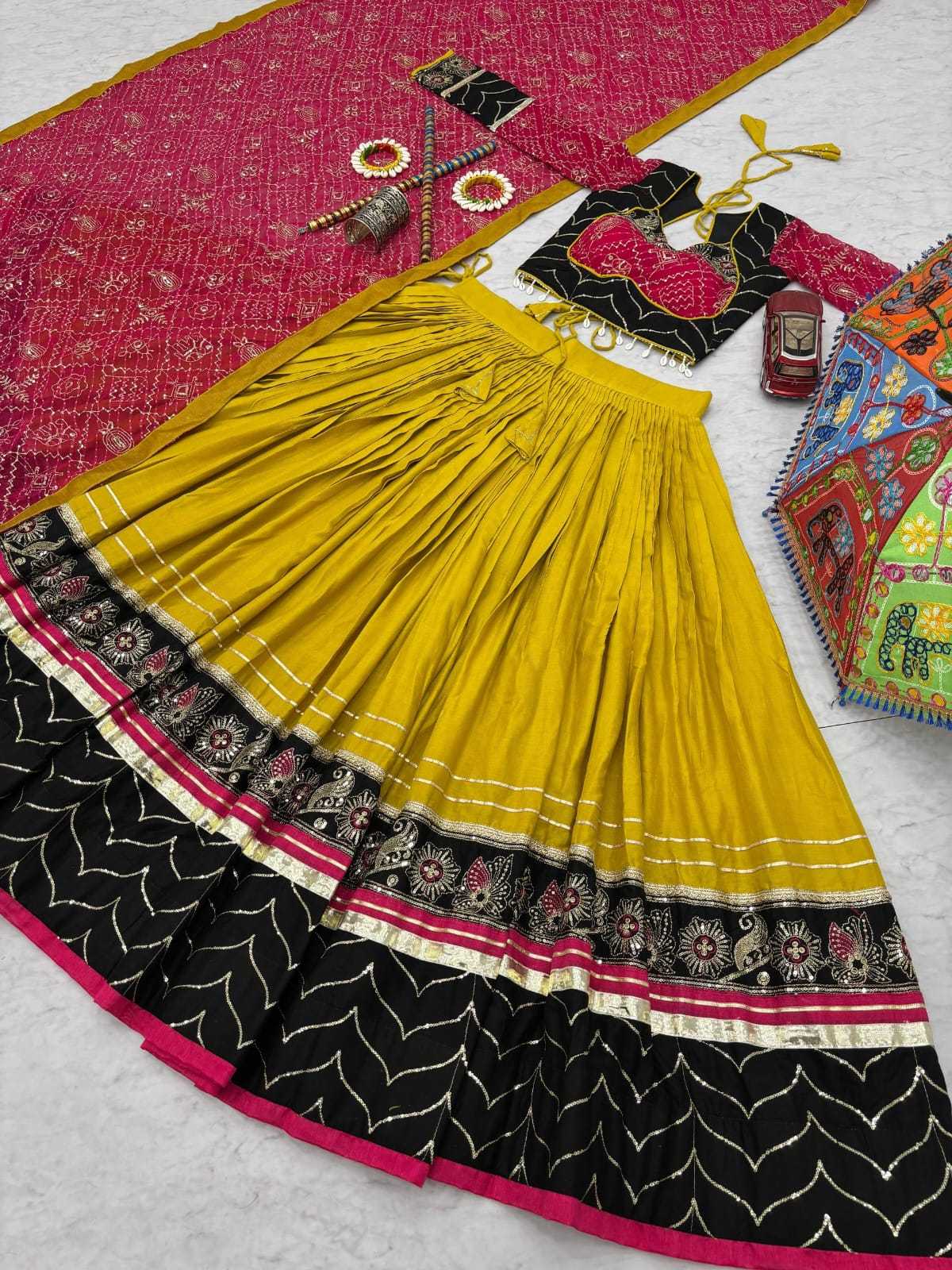 YNF Wholesale Cotton Embroidered Lehenga  | Surat Manufacturer