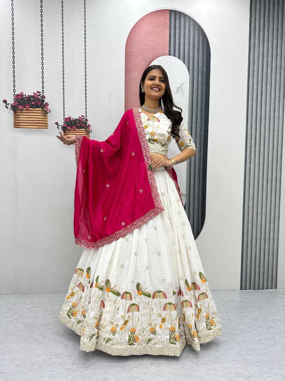 YNF Wholesale Vichitra Silk Silk Lehenga  | Surat Manufacturer