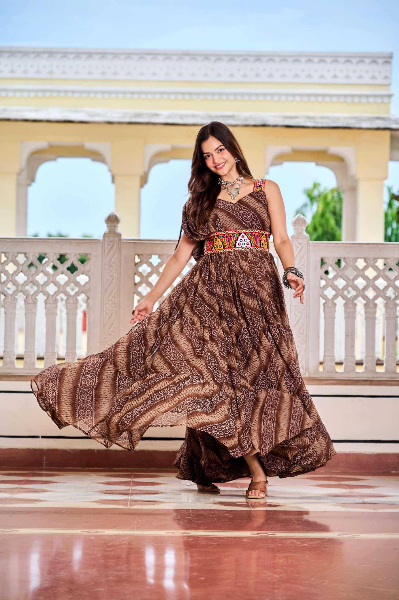 YNF Wholesale Faux Georgette Printed Gowns KESH498 136 | Surat Manufacturer