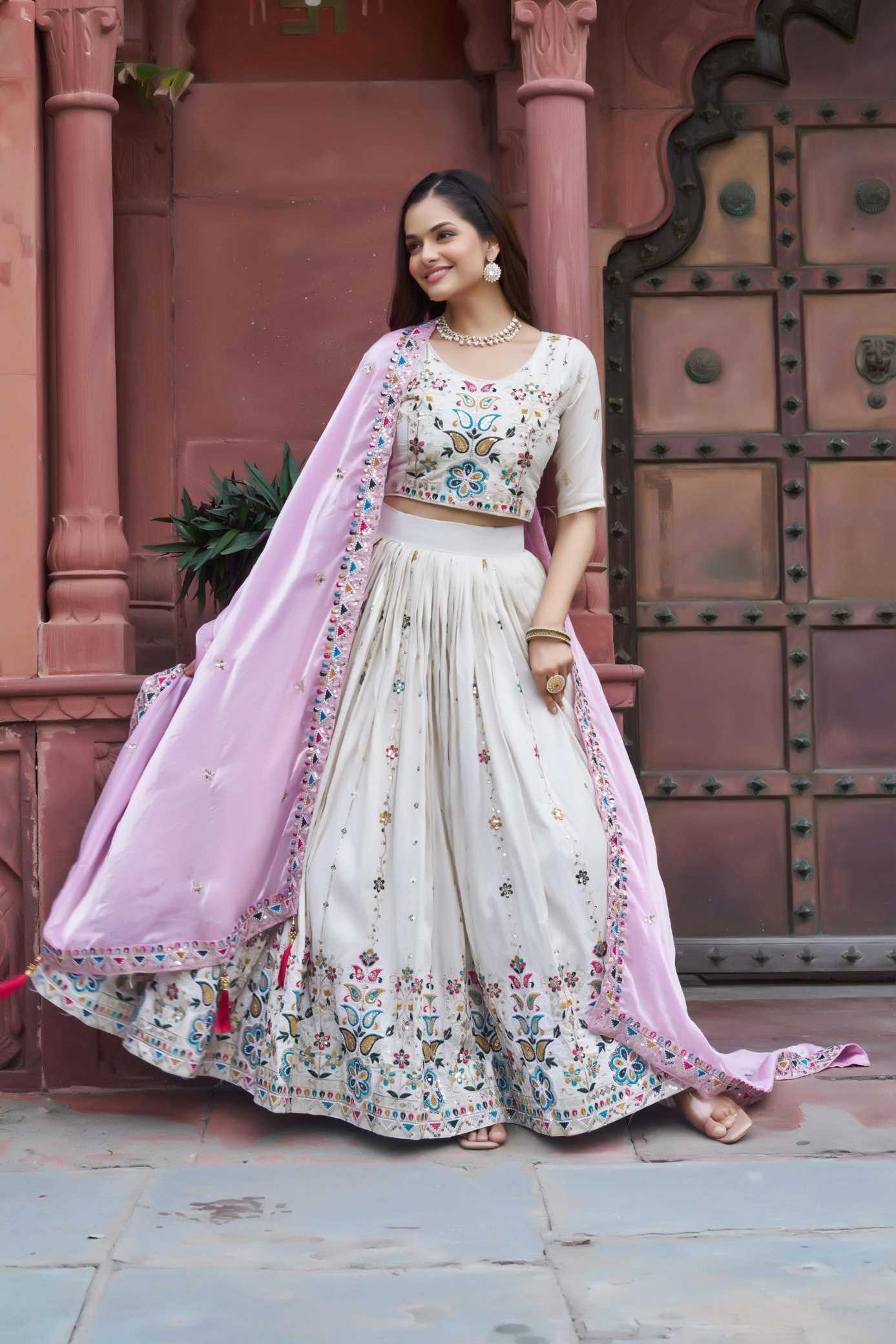 YNF Wholesale Tissue Silk Silk Lehenga  | Surat Manufacturer