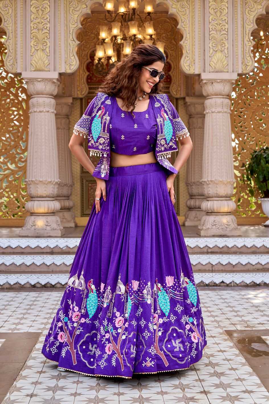 YNF Wholesale Soft Vichitra Embroidered Lehenga KESH498 177 | Surat Manufacturer