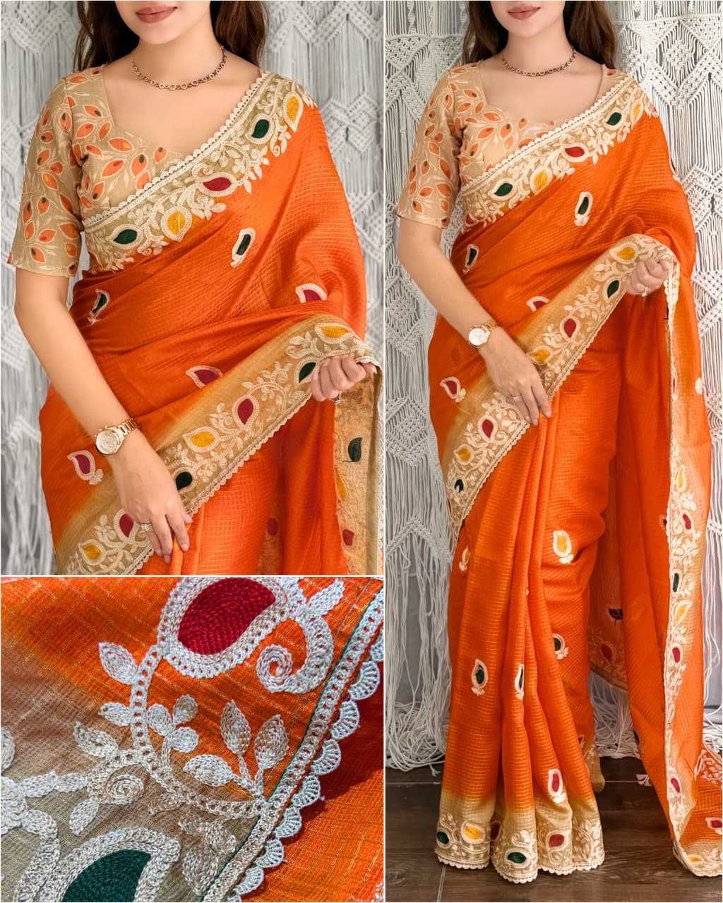 YNF Wholesale Kota Chex Printed Sarees KESH501 Koyal | Surat Manufacturer