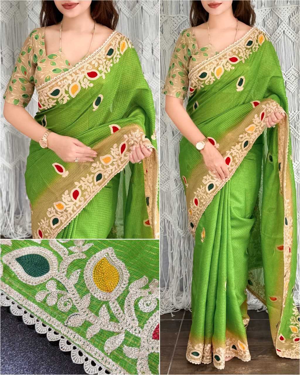YNF Wholesale Kota Chex Printed Sarees KESH501 Koyal | Surat Manufacturer