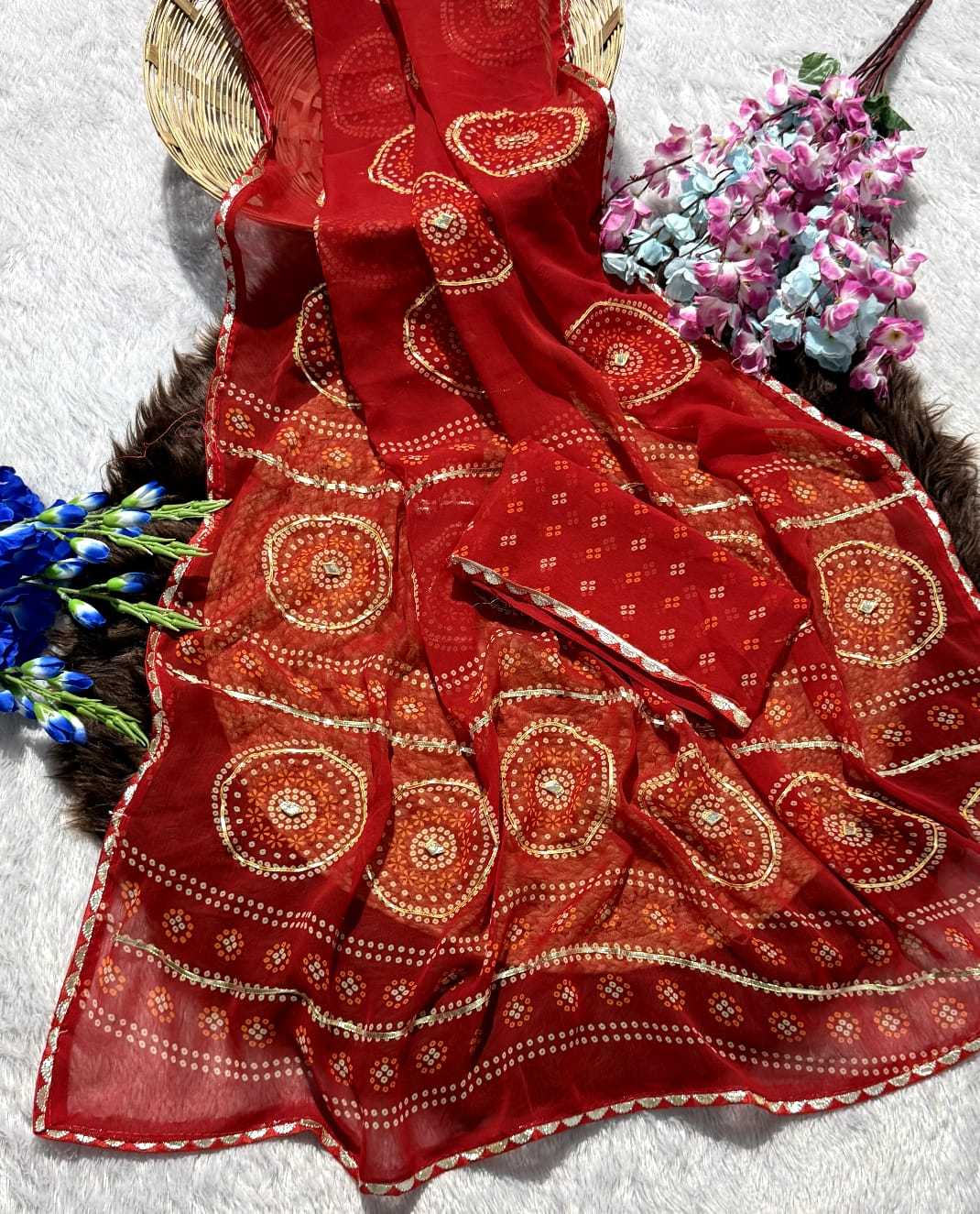 YNF Wholesale Georgette Printed Sarees  | Surat Manufacturer