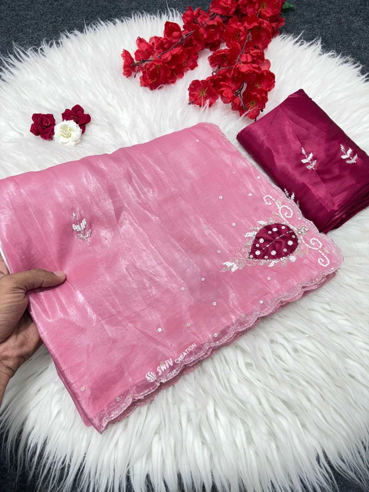 YNF Wholesale Soft Gold Crush Designer Sarees  | Surat Manufacturer