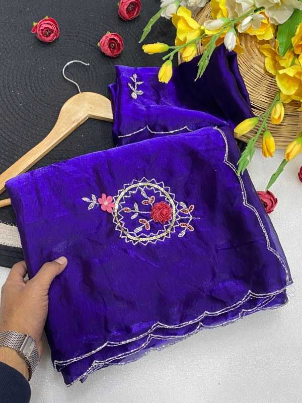 YNF Wholesale Satin Sequence Sarees  | Surat Manufacturer