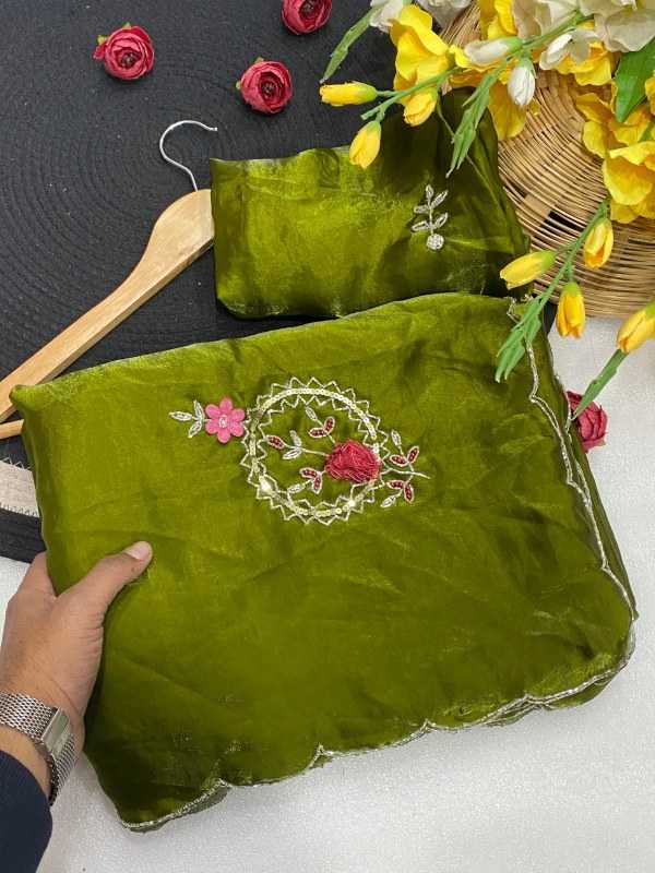 YNF Wholesale Satin Sequence Sarees  | Surat Manufacturer