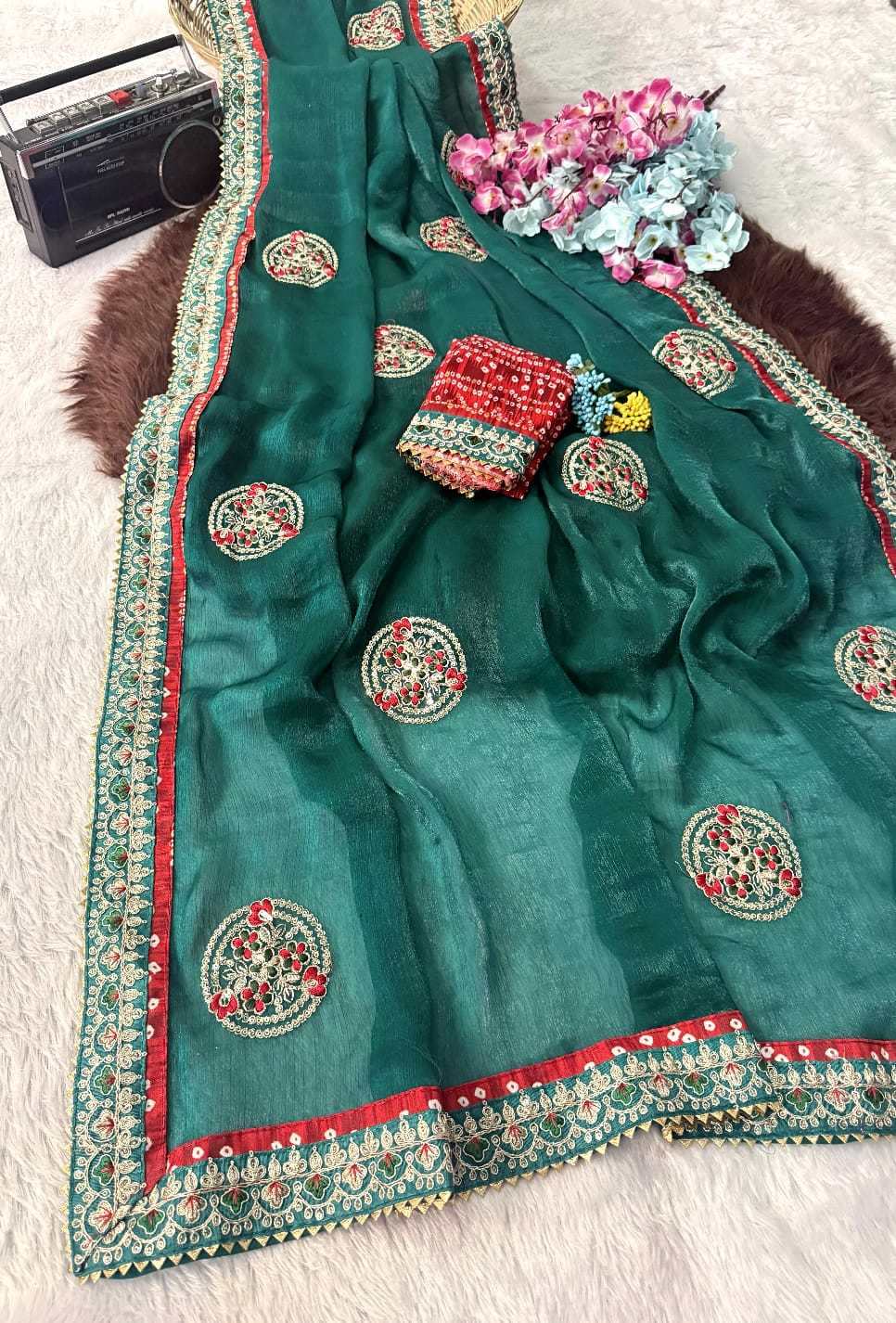 YNF Wholesale Chiffon Sequence Sarees  | Surat Manufacturer