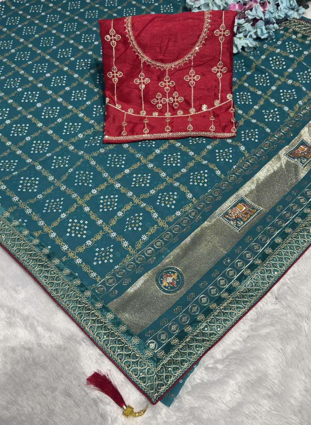 YNF Wholesale Georgette Party Wear Sarees  | Surat Manufacturer