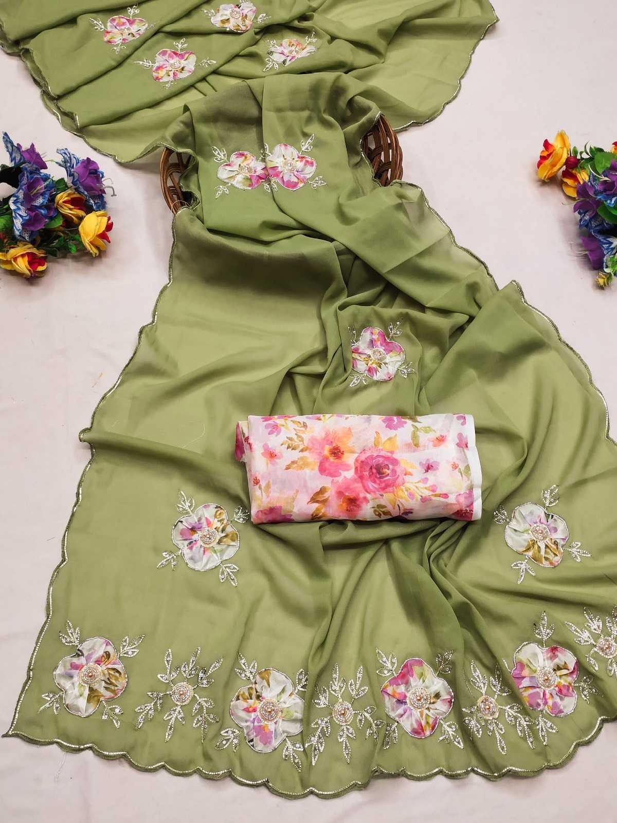 YNF Wholesale Georgette Georgette Sarees  | Surat Manufacturer