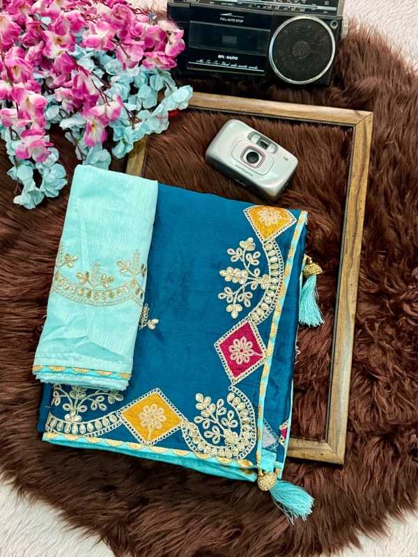 YNF Wholesale Chinon Designer Sarees  | Surat Manufacturer