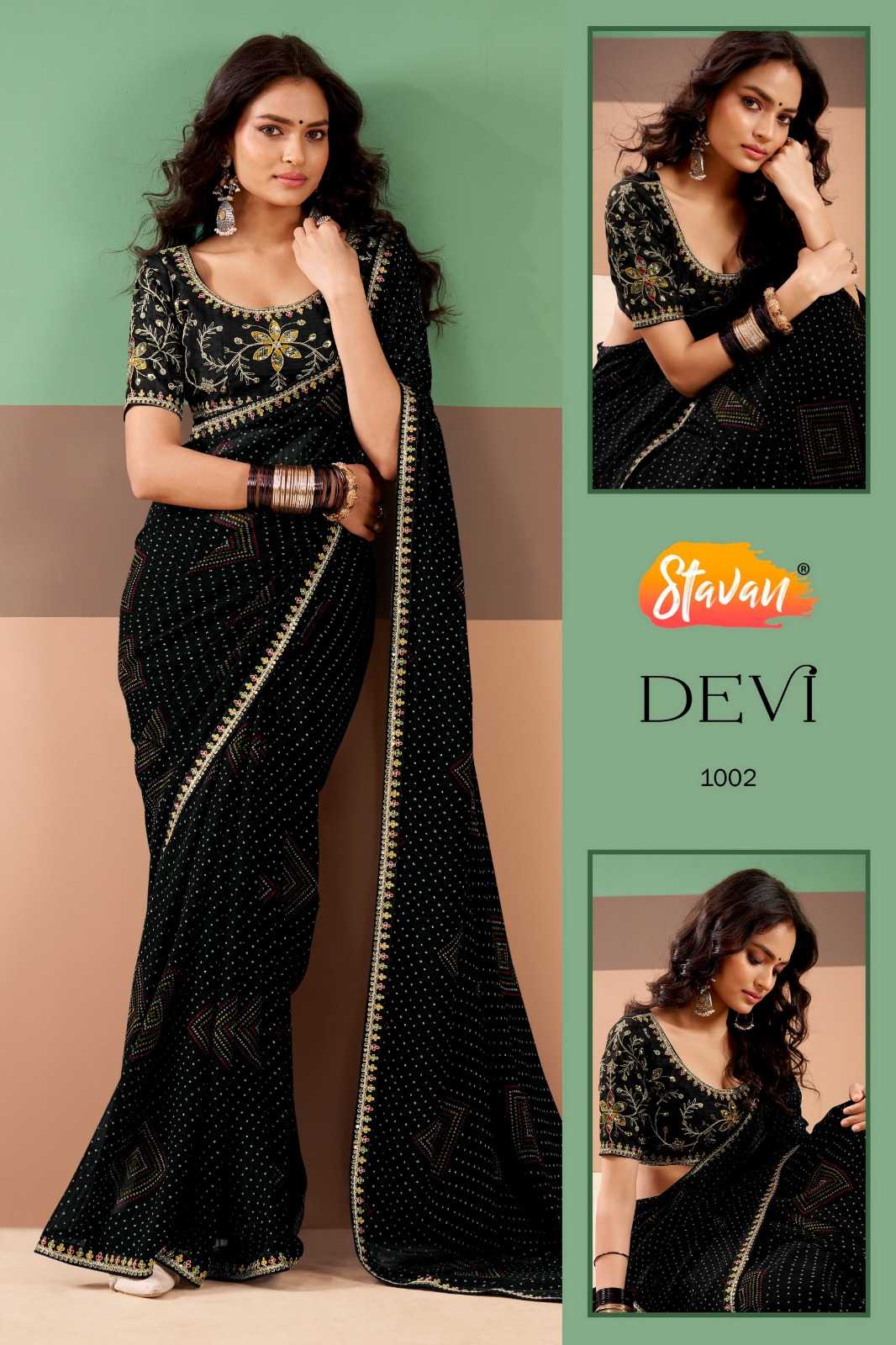 YNF Wholesale Georgette Printed Sarees  | Surat Manufacturer