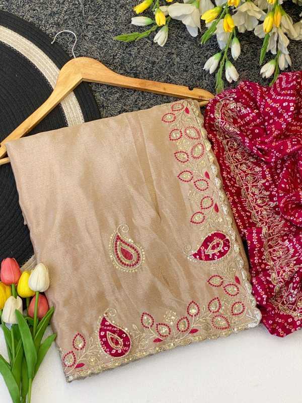 YNF Wholesale Chinon Sequence Sarees  | Surat Manufacturer