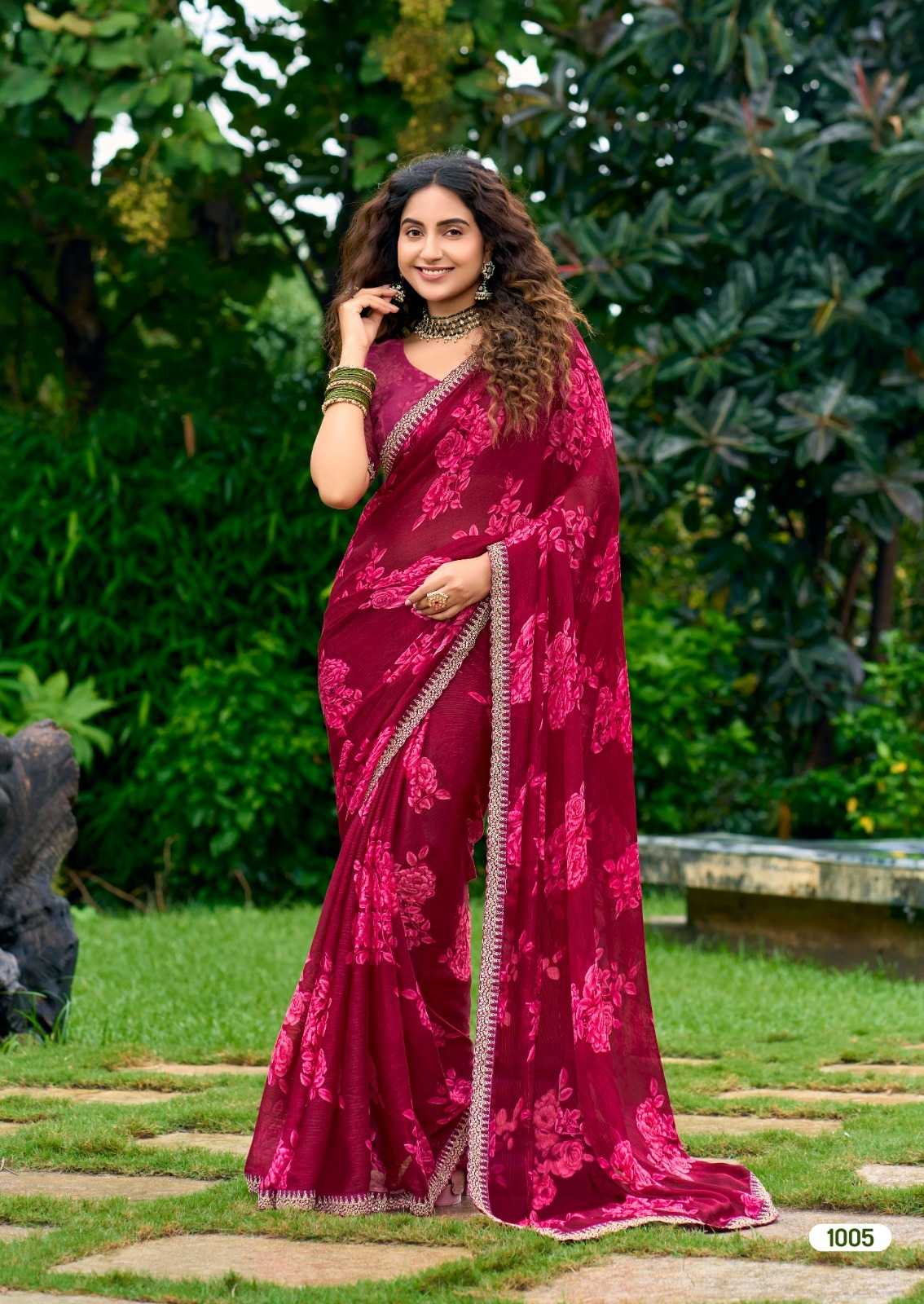 YNF Wholesale Chiffon Chiffon Sarees  | Surat Manufacturer