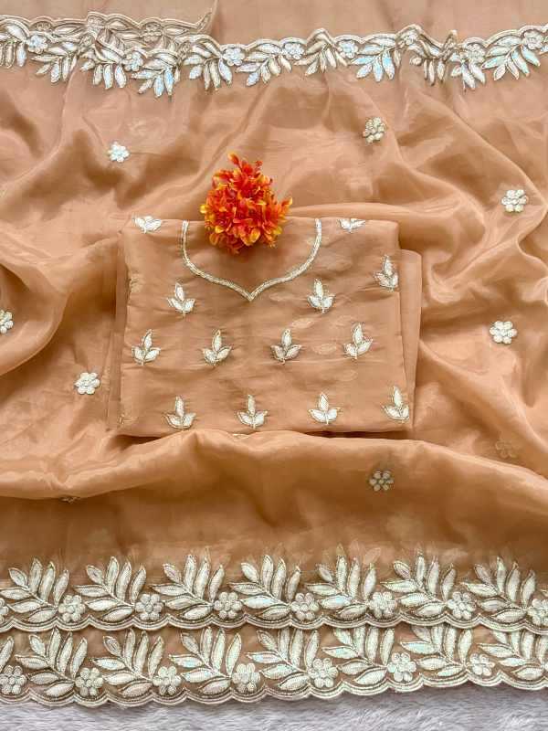 YNF Wholesale Heavy Roman Silk Sequence Sarees  | Surat Manufacturer