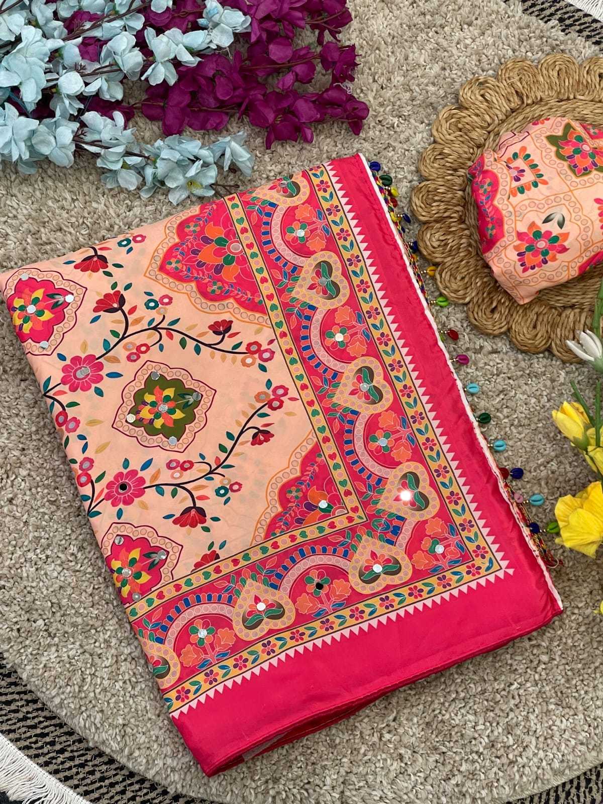 YNF Wholesale Premium Silk Printed Silk Saree KESH514 Indrani | Surat Manufacturer