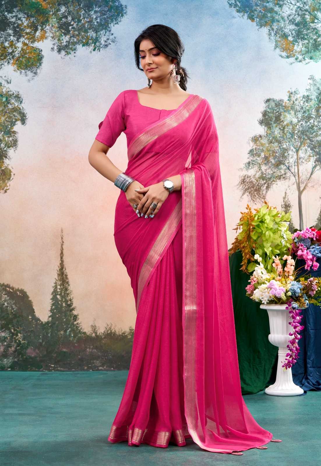 YNF Wholesale Chinon Designer Sarees KESH514 JANKI | Surat Manufacturer