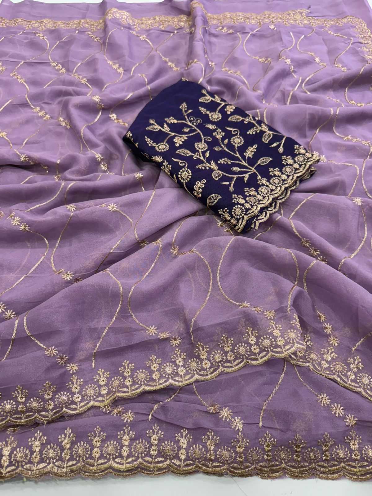 YNF Wholesale Georgette Party Wear Sarees  | Surat Manufacturer
