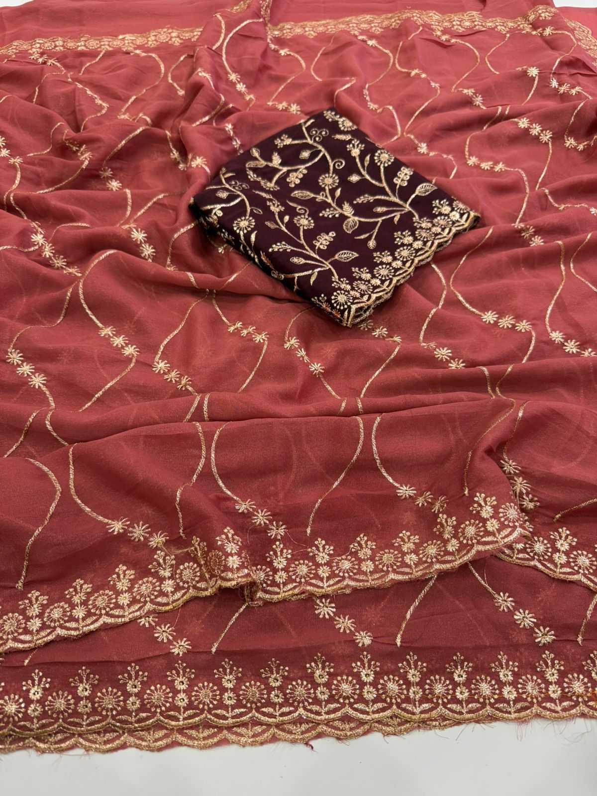 YNF Wholesale Georgette Party Wear Sarees  | Surat Manufacturer