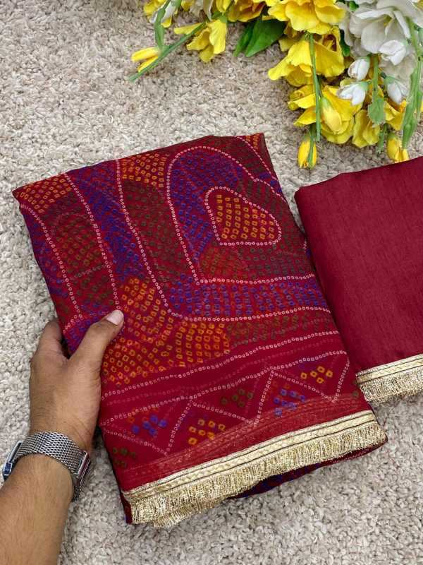 YNF Wholesale Chiffon Printed Sarees  | Surat Manufacturer