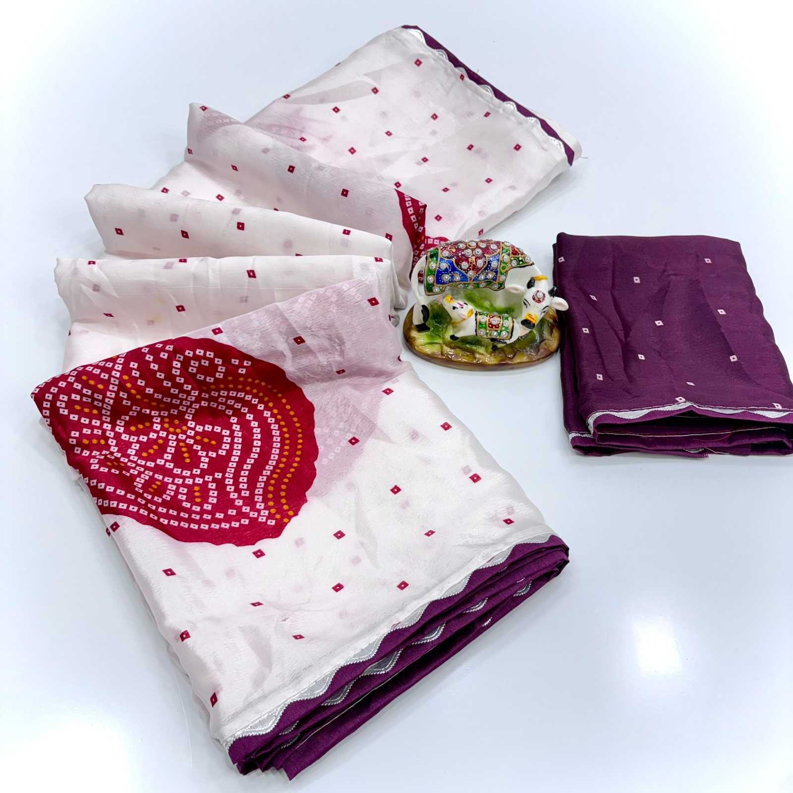 YNF Wholesale Chinon Designer Sarees  | Surat Manufacturer