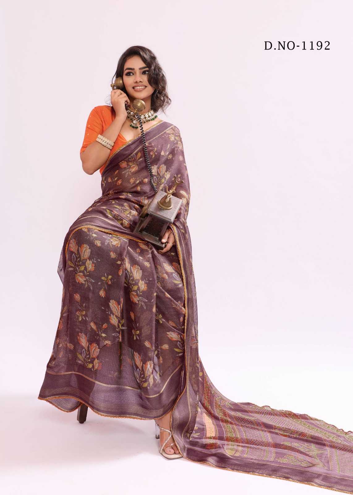 YNF Wholesale Georgette Printed Sarees KESH514 Kundan | Surat Manufacturer