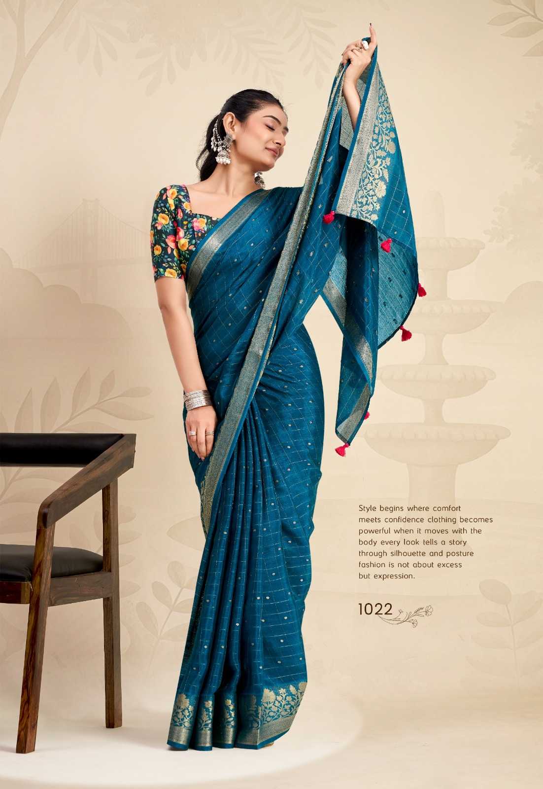 YNF Wholesale Chinon Designer Sarees  | Surat Manufacturer