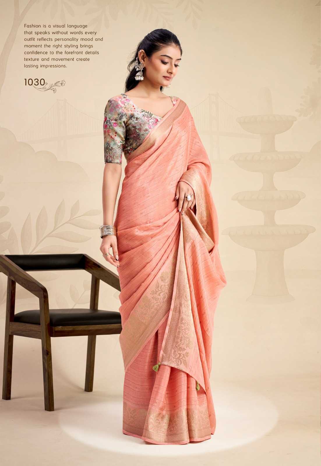YNF Wholesale Chinon Designer Sarees  | Surat Manufacturer