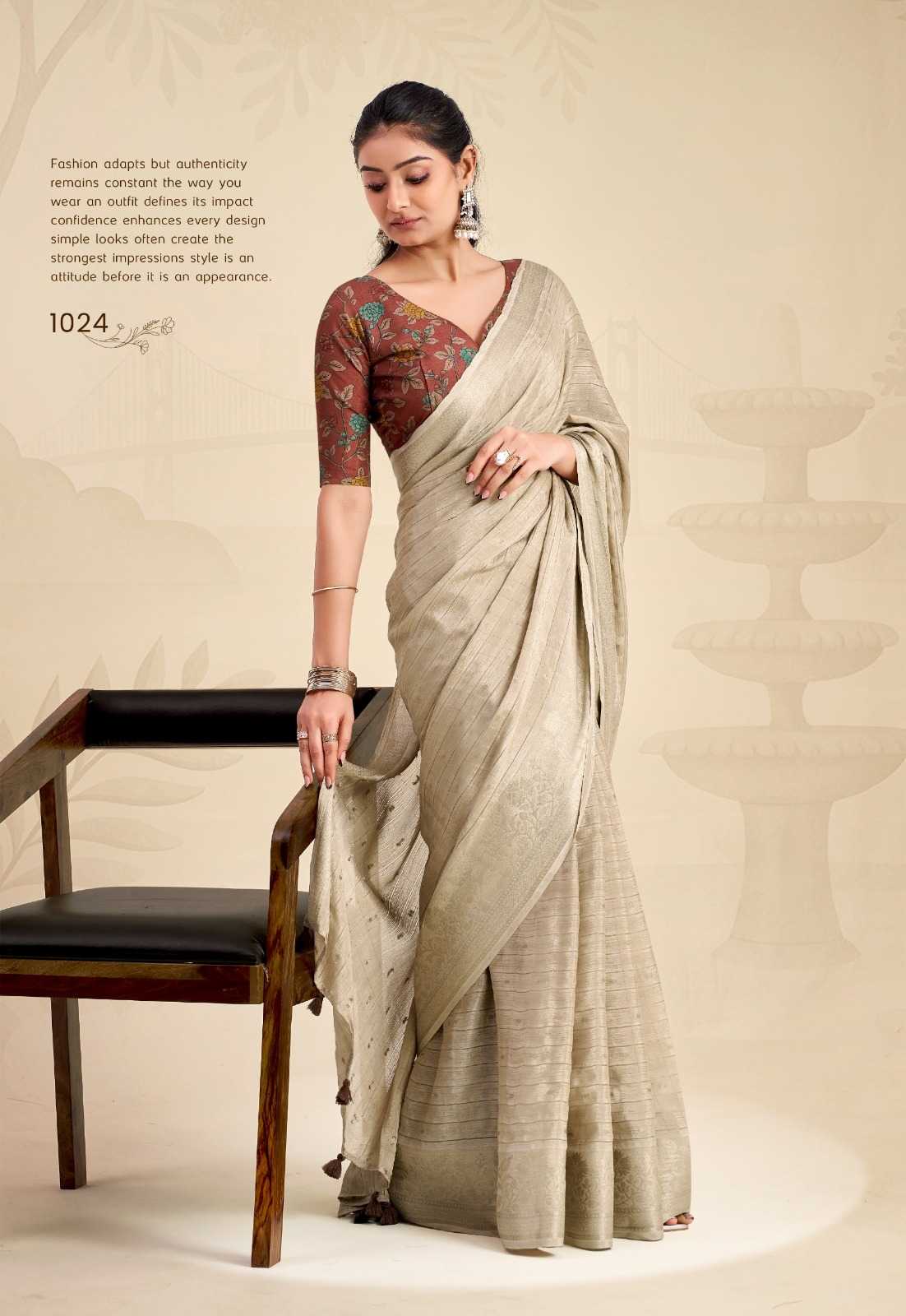 YNF Wholesale Chinon Designer Sarees  | Surat Manufacturer