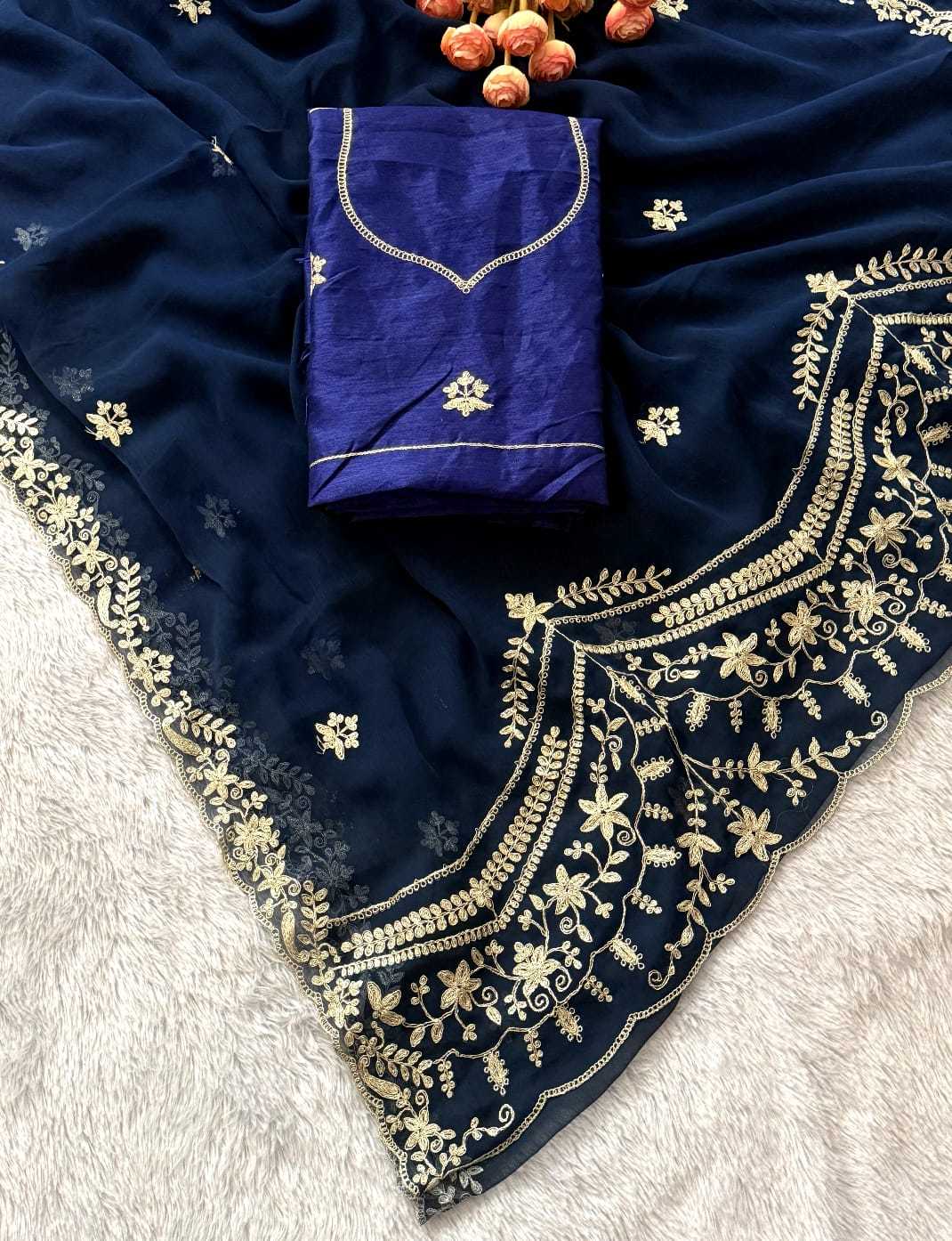 YNF Wholesale Chiffon Designer Sarees  | Surat Manufacturer