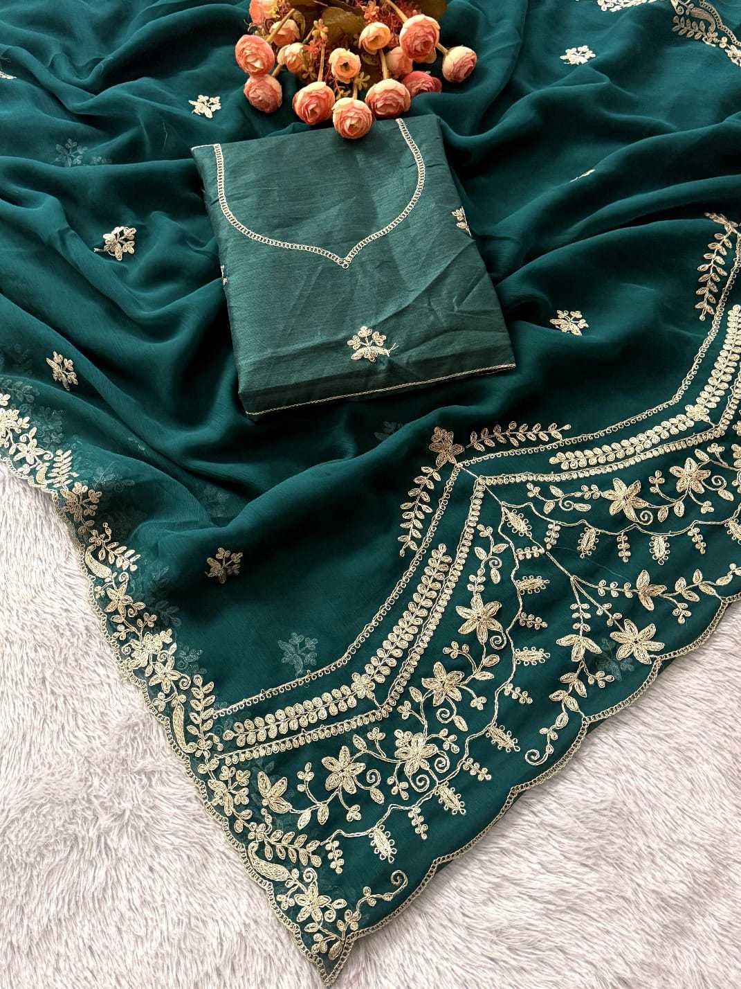 YNF Wholesale Chiffon Designer Sarees  | Surat Manufacturer