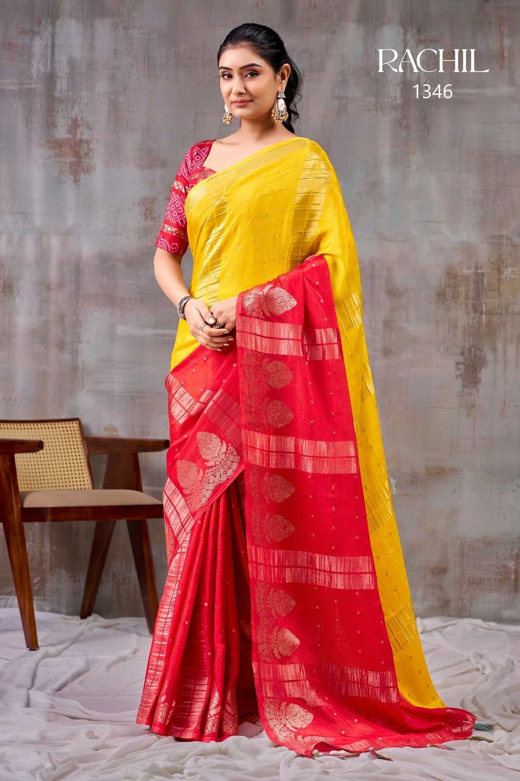 YNF Wholesale Chinon Designer Sarees KESH514 RACHIL | Surat Manufacturer