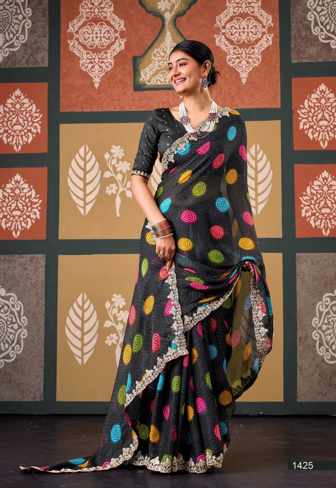YNF Wholesale Chiffon Designer Sarees  | Surat Manufacturer