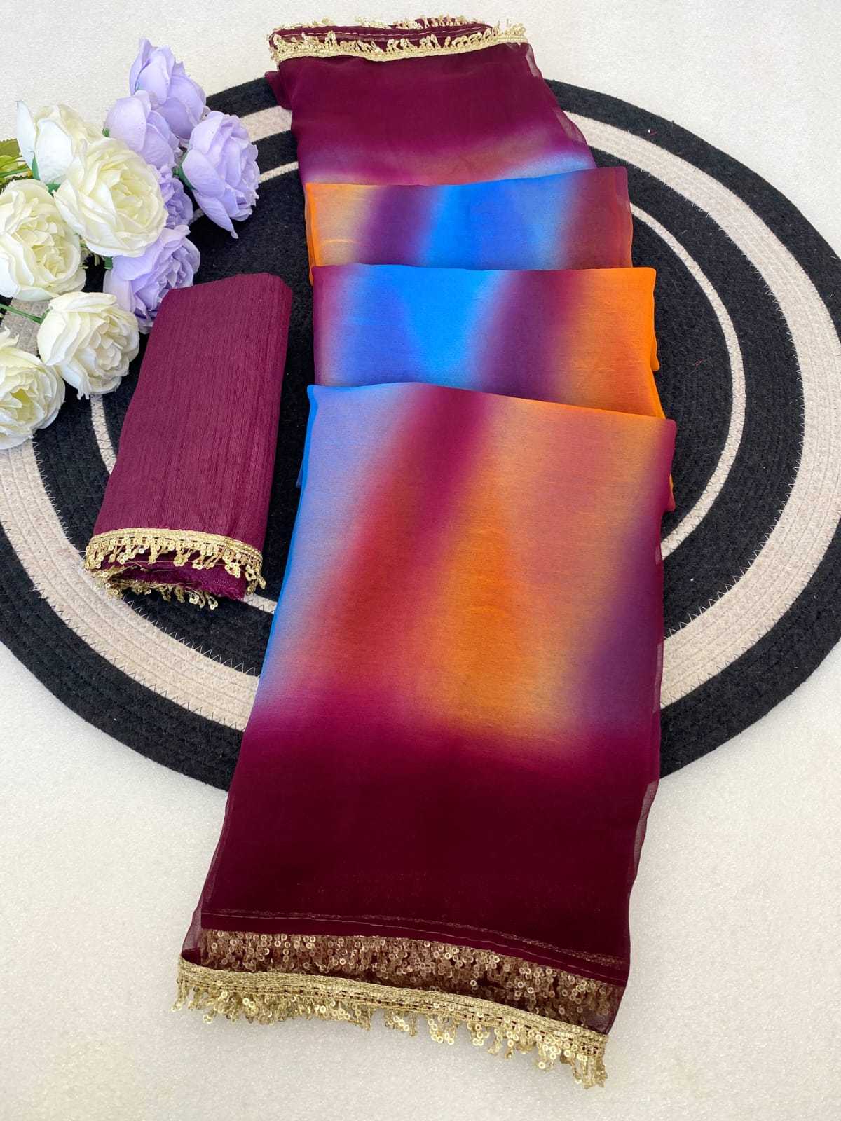 YNF Wholesale Chiffon Printed Sarees  | Surat Manufacturer