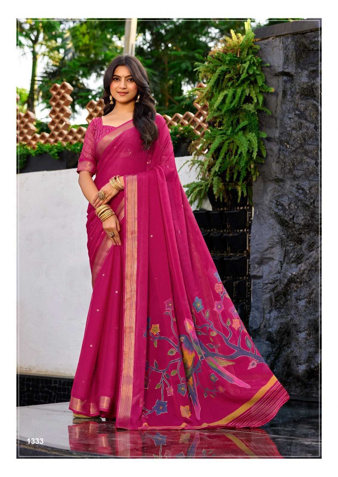 YNF Wholesale Viscose Butta Sarees KESH514 SENARA | Surat Manufacturer