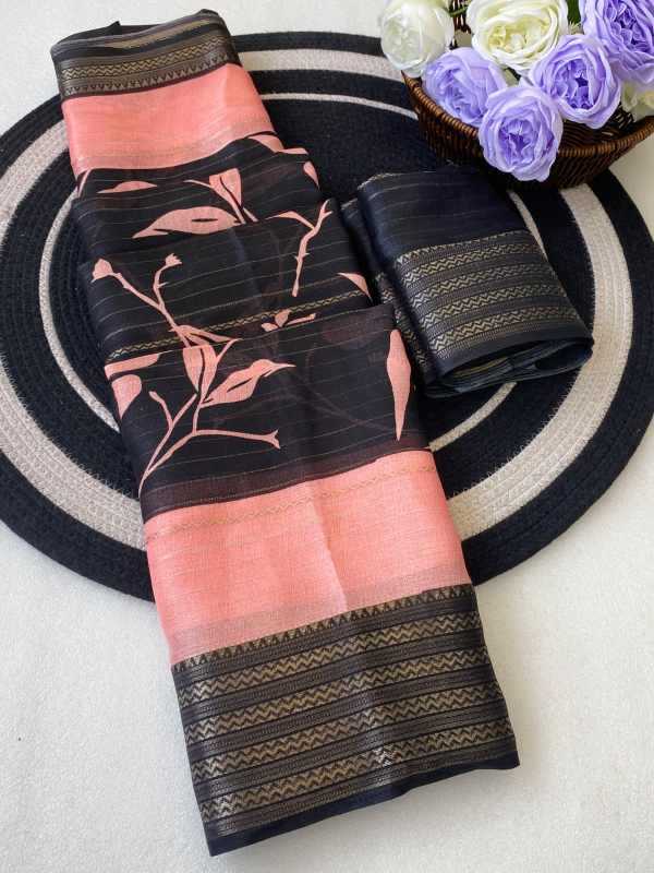 YNF Wholesale Soft Cotton Jacquard Saree  | Surat Manufacturer