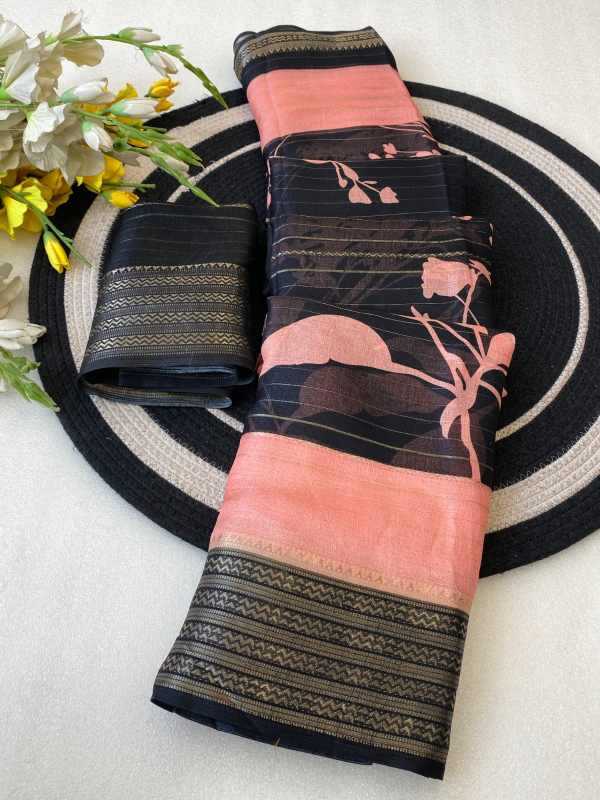 YNF Wholesale Soft Cotton Jacquard Saree  | Surat Manufacturer