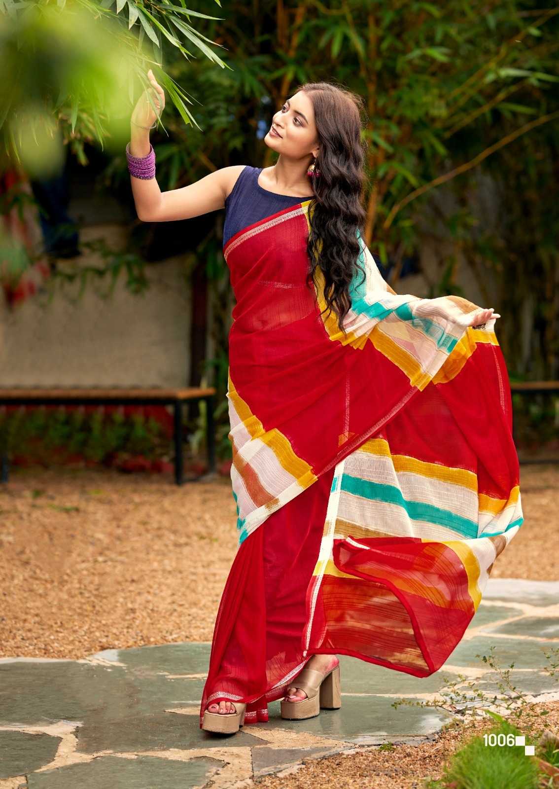 YNF Wholesale Chiffon Printed Sarees  | Surat Manufacturer
